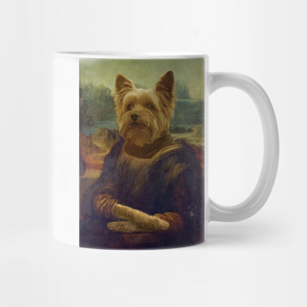 Mona Lisa Yorkshire - Gioconda Yorkshire - Pet Gift by luigitarini